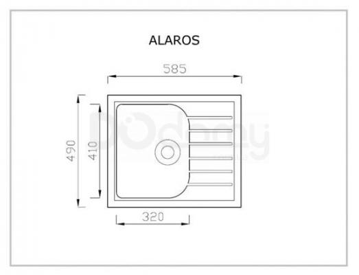 Мойка HALMAR ALAROS гранит серая, фото 2
