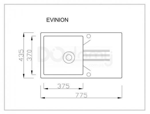 Мойка HALMAR EVINION гранит чёрная, фото 2