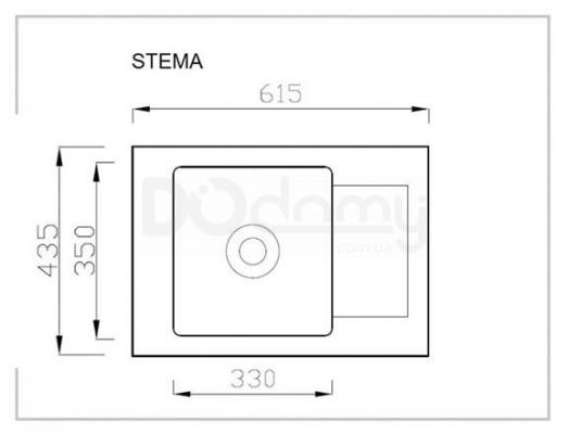 Мойка HALMAR STEMA гранит белая, фото 2