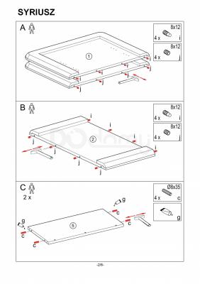 Стол Signal Syriusz 120(160)X80 Серый (еффект бетона)/Белый матовый, фото 2