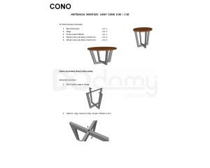 Журнальный столик Signal Cono B Дуб/Черный, фото 3