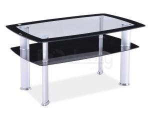 Журнальний столик SIGNAL Daria C чорний, фото 1