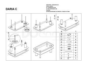 Журнальний столик SIGNAL Daria C чорний, фото 2