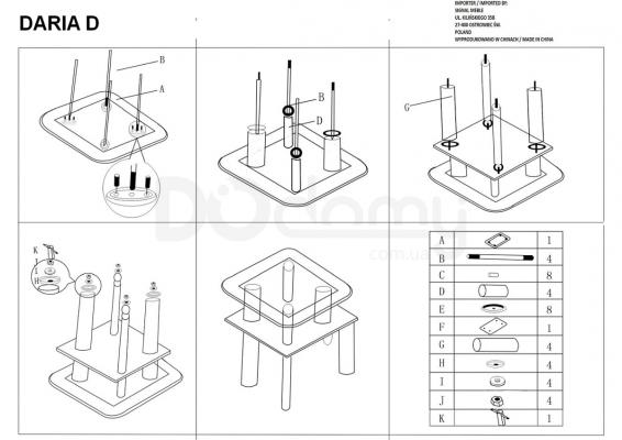 Журнальний столик SIGNAL Daria D, фото 2