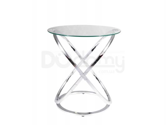 Журнальный столик Signal Eos C Прозрачный/Хром, фото 1