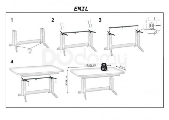 Кровать Signal Denver 160x200 Черный, фото 2