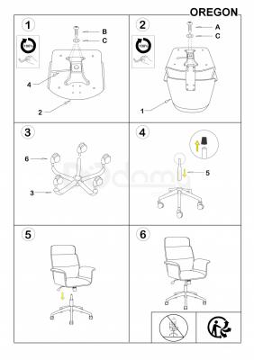 Офисный стул Signal Oregon Черный, фото 2