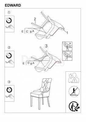 Стул Signal Edward Velvet Черный, фото 2