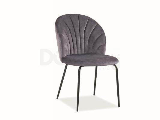 Стул Signal Lola Velvet Черный/Серый, фото 1