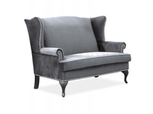 Диван SIGNAL Benjamin 2 Velvet Сірий/Венге, фото 1