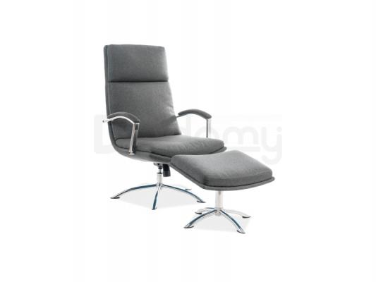 Крісло SIGNAL з підставкою для ніг Jefferson Сірий, фото 1
