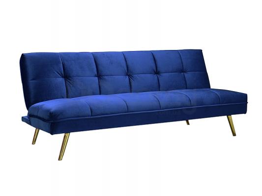 Диван SIGNAL Moritz Velvet Синій/Золотий, фото 1