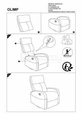 Крісло SIGNAL розкладне Olimp Сірий, фото 2
