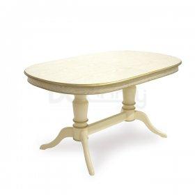 Стіл СО-292 «Вікторія Н» 1000(1400)*1000 Білий M-Mebel, фото 2