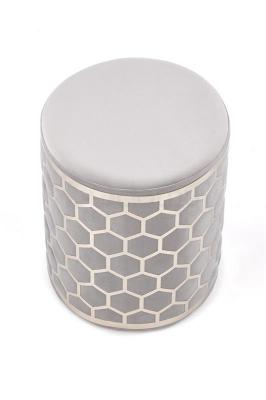 Пуф HALMAR AQUA Светло-серый, фото 2