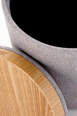 Набір двох пуфів HALMAR AVIKO Світло-сірий, фото 2