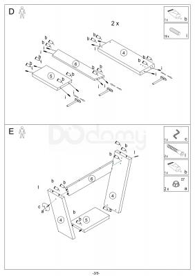 Стіл Signal NIGEL Дуб Артизан / Білий матовий 120(160) х 80, фото 4