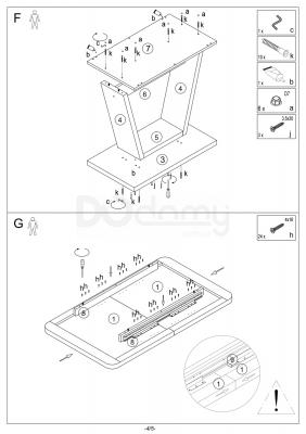Стіл Signal NIGEL Дуб Артизан / Білий матовий 120(160) х 80, фото 5