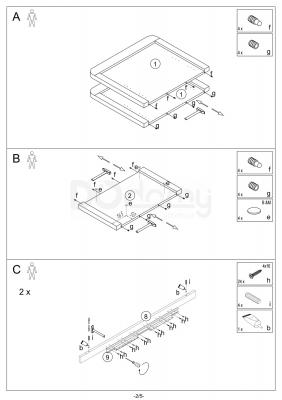 Стіл Signal NIGEL Дуб Вотан/ Коричневий 120 (160) х 80, фото 3