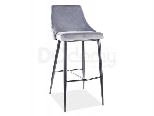 Барный стул Signal PIANO B H-1 VELVET Серый, фото 1