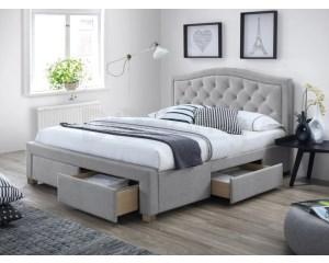 Ліжко ELECTRA 180X200  Сірий / Дуб Signal, фото 1