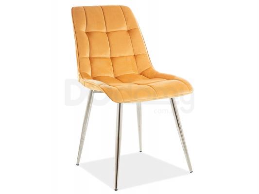 Крісло Signal CHIC VELVET CHROM Каррі, фото 1