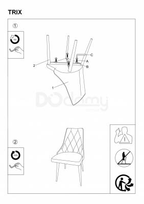 Кресло Signal TRIX B VELVET Черный, фото 2