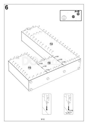 Прихожая Signal P-006 Дуб / Белый матовый, фото 9
