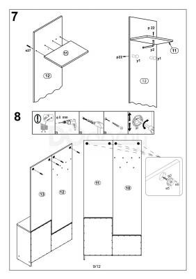 Прихожая Signal P-006 Дуб / Белый матовый, фото 10