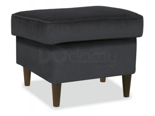 Пуф Signal RON K VELVET Чорний 19 / венге, фото 1
