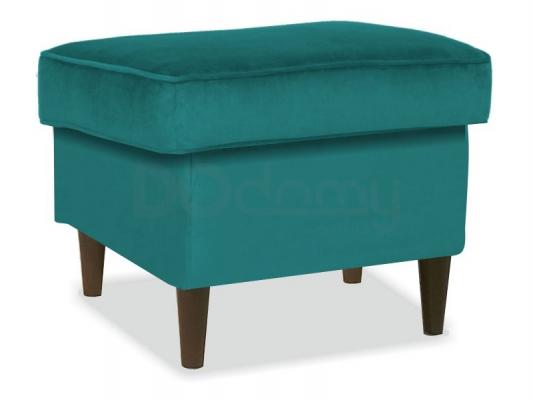 Пуф Signal RON K VELVET Бірюза 85 / венге, фото 1