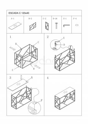 Журнальний столик Консоль Signal ESCADA C II, фото 2