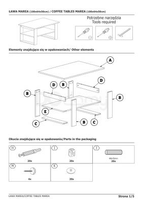 Журнальний столик SIGNAL Marea, фото 2