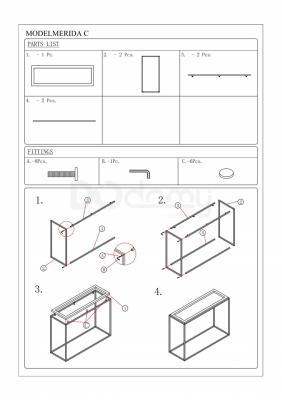 Журнальный столик SIGNAL KONSOLKA MERIDA C, фото 2