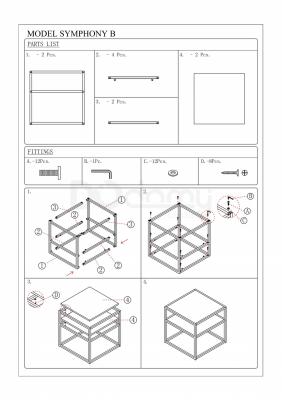 Журнальный столик SIGNAL SYMPHONY B, фото 2