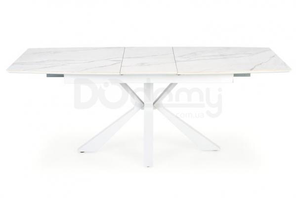 Стіл Halmar VIVALDI  розкладний білий мармур, фото 2
