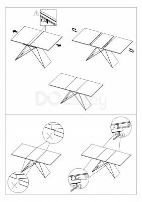 Стол раскладной SIGNAL WESTIN WESTIN SG 120(160)X80, фото 3
