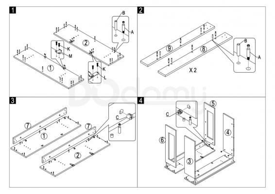 Стіл розкладний SIGNAL RENO Дуб 60(300)х90, фото 4