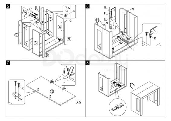 Стіл розкладний SIGNAL RENO Дуб 60(300)х90, фото 5