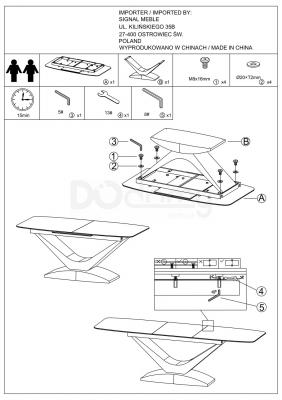 Стол раскладной SIGNAL Dolce Ceramic 180(240)X95, фото 2
