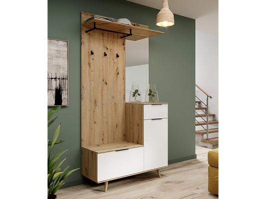 Передпокої Signal P-009 Дуб артизан / Білий матовий, фото 1