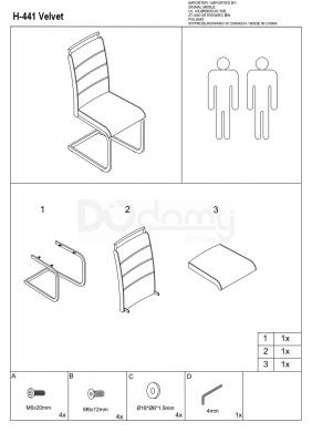 Крісло SIGNAL H-441 VELVET Чорний, фото 2