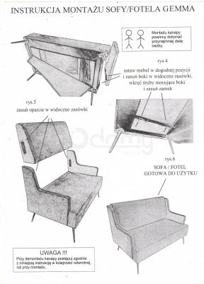 Диван SIGNAL GEMMA VELVET Сірий, фото 4