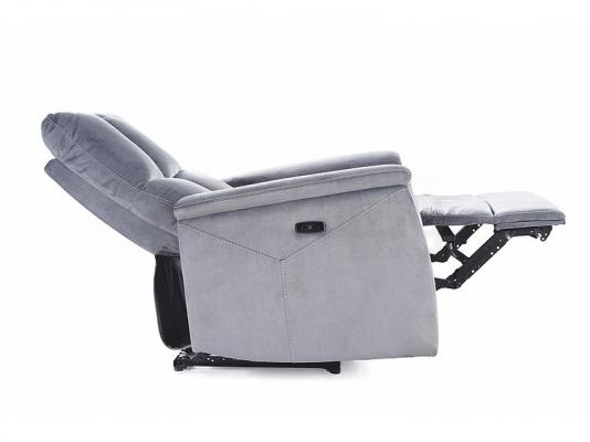 Кресло-реклайнер Signal NEPTUN M VELVET Серый, фото 4