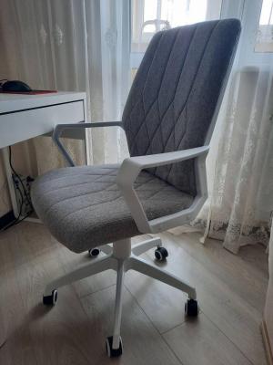 Крісло офісне HALMAR SPIN 2 Світло-сірий, фото 2