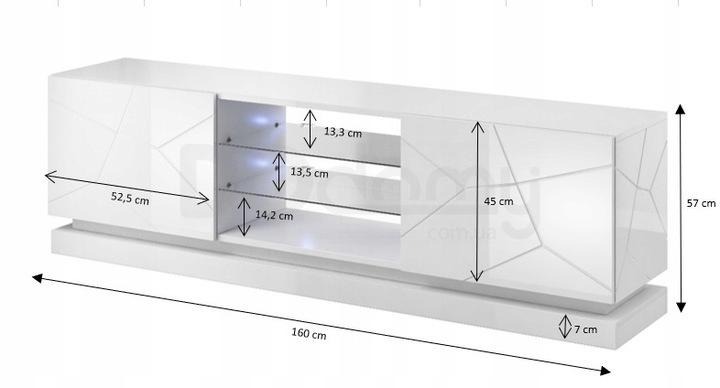 Тумба ТВ CAMA QIU 160 Черный, фото 2