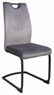 Крісло DODOMY Sanna Velvet темно-сірий, фото 1