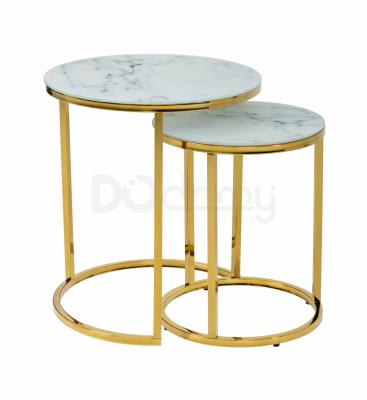 Комплект журнальних столиків DODOMY Lux Білий, фото 1