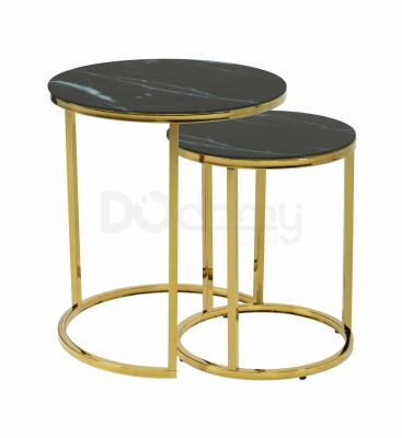 Комплект журнальних столиків DODOMY Lux Чорний, фото 1