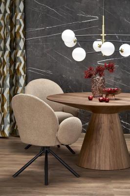 Стол круглый Halmar HENDERSON орех, фото 2